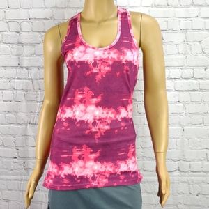 Inner Spirit size Medium Pink & purple tie-dye Racerback Athletic Sports Top